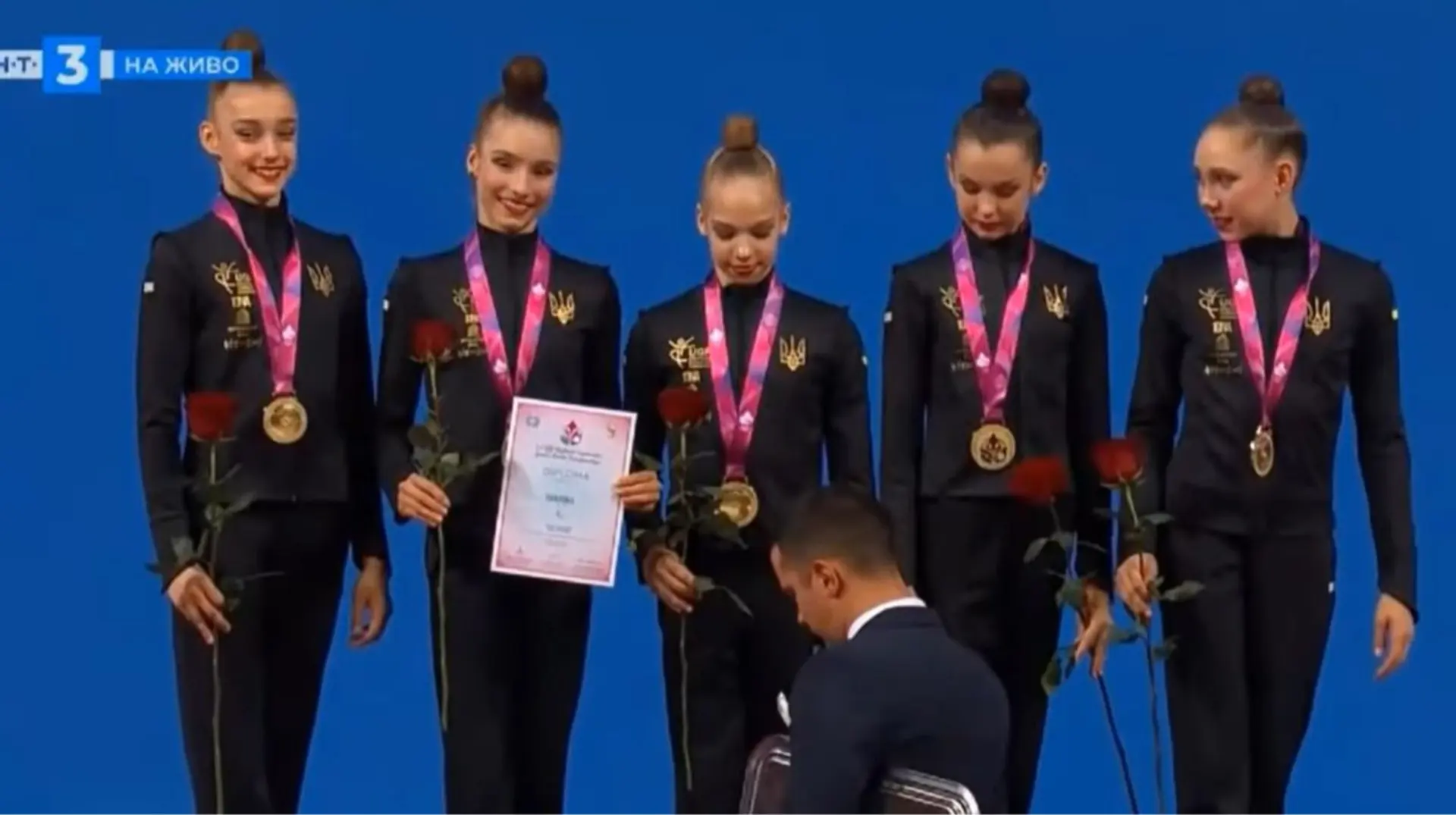 Юніорська збірна України з художньої гімнастики виграла золото чемпіонату світу в групових вправах з булавами