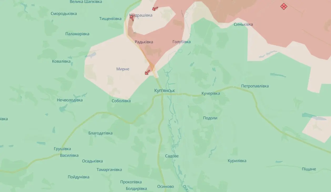 Спробу росіян просунутися по газопроводу в Куп’янськ проаналізував ISW