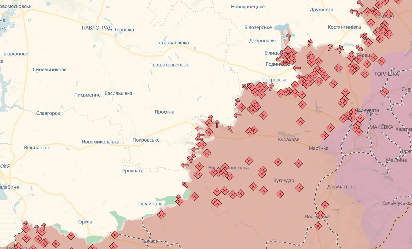 Оновлення бойових дій: просування ворога біля Маліївки та Зарічного