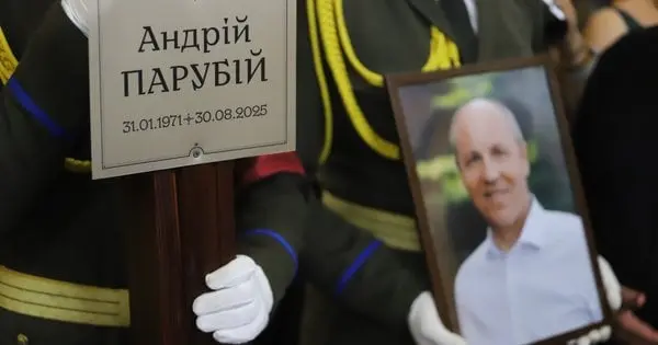 Парастас за Андрієм Парубієм у Львові: прощання з політиком