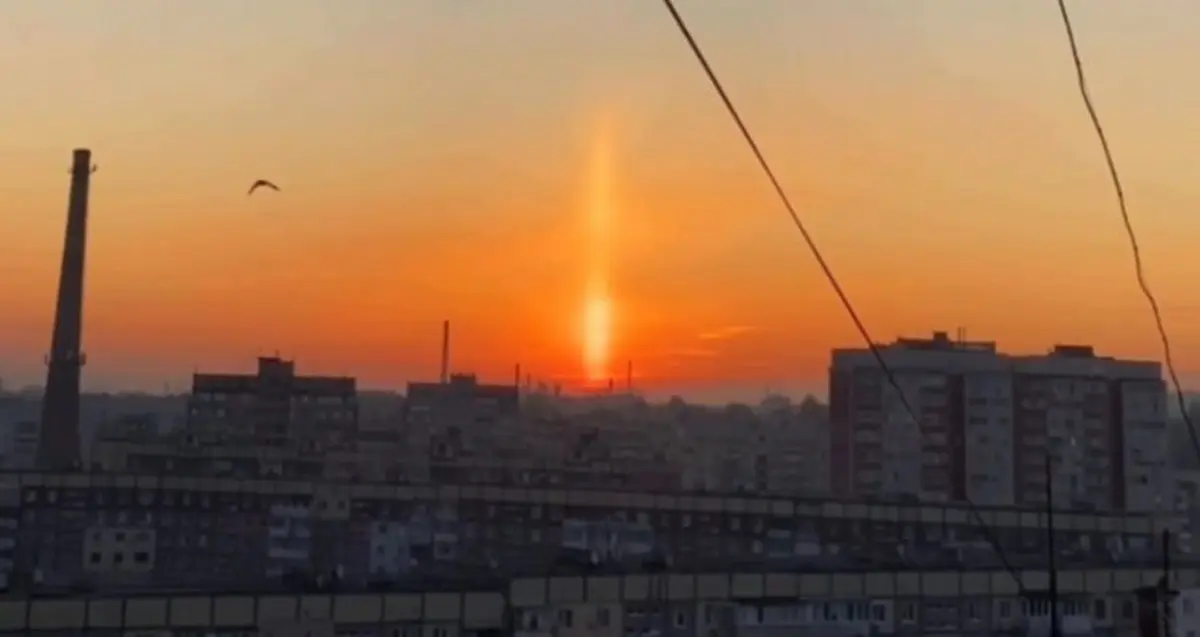 У Дніпрі зафіксували рідкісний сонячний стовп: що це за природнє явище
