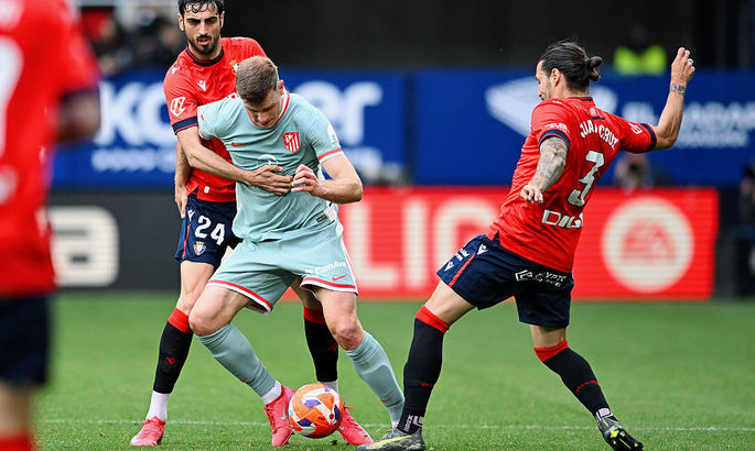 Примера. Осасуна – Атлетико 2:0. Подопечные Симеоне капитулируют в Памплоне.