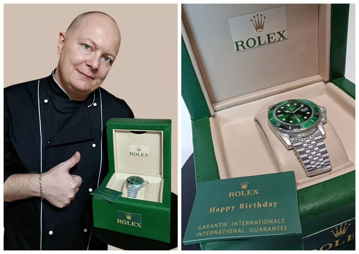 Відомий кондитер з Дніпра створив торт у вигляді годинника Rolex