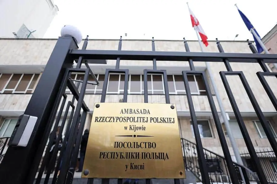 Посольство Польщі в Києві було пошкоджене під час російської атаки