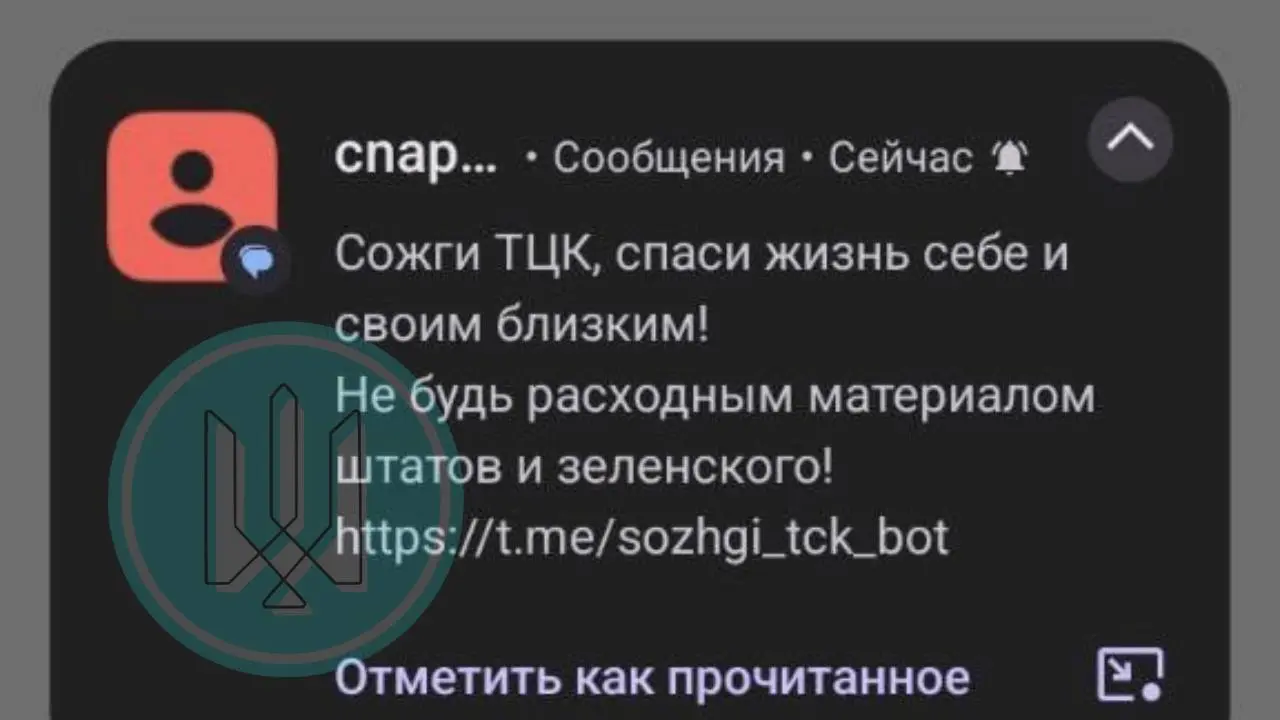 Українцям розсилають провокаційні SMS про ТЦК