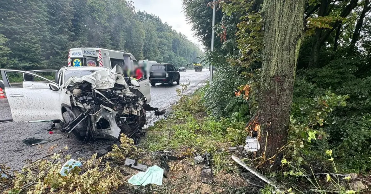 На Вінниччині авто врізалось у дерево: загинули двоє людей