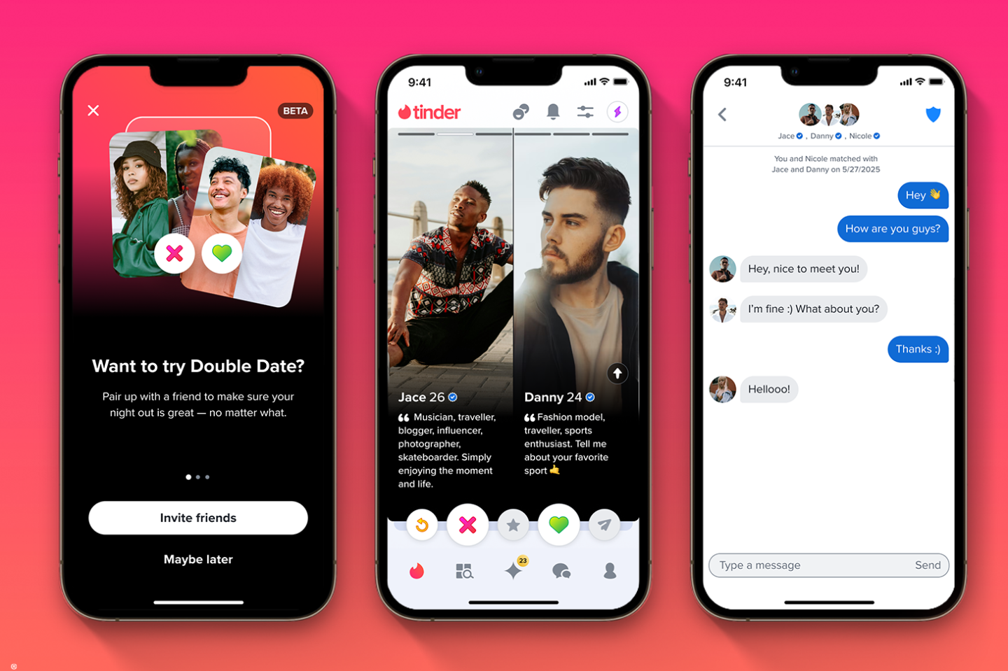 Tinder тепер дозволяє влаштовувати подвійні побачення