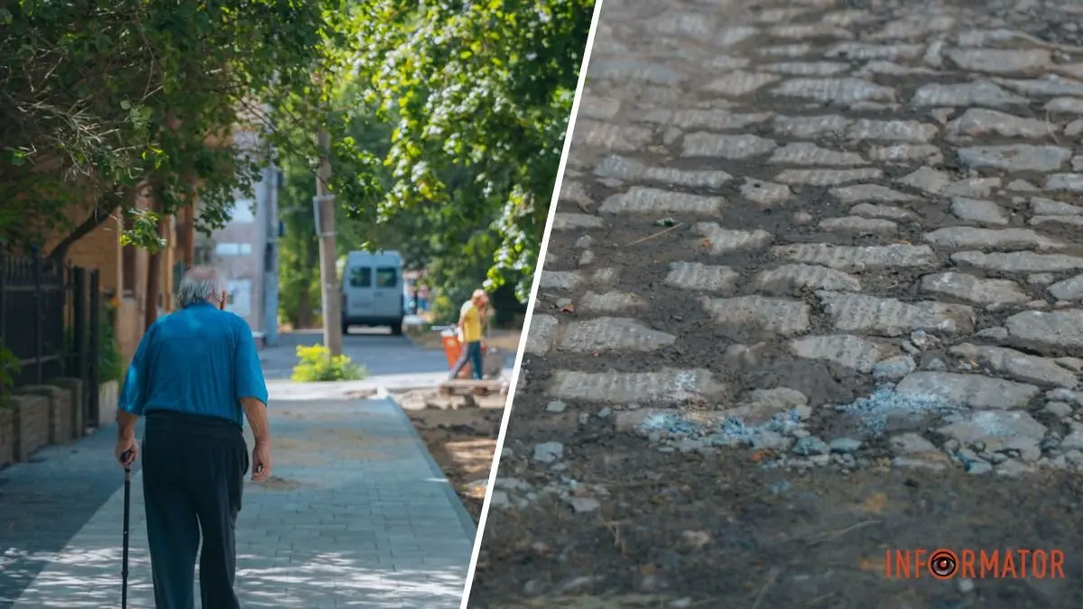У Дніпрі на Мусліма Магомаєва під шаром асфальту знайшли старовинну бруківку