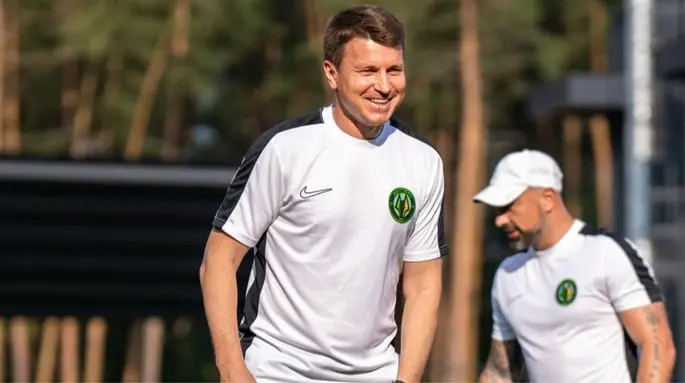 Стало відомо, що сказав Ротань у перерві матчу Полісся – Санта Колома