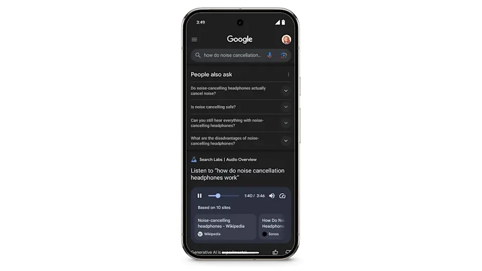 Google Search створює ШІ ведучих подкастів