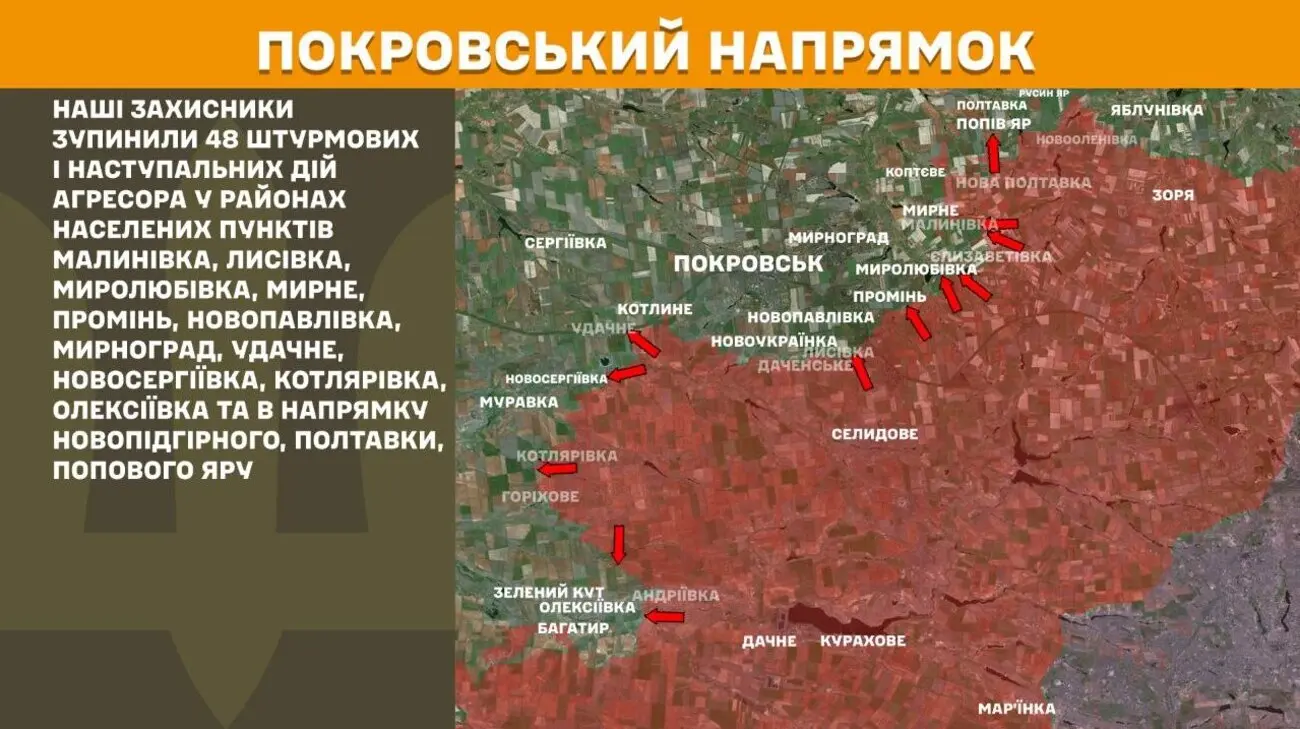 За добу на фронті було 163 боєзіткнень, найгарячіше на Покровському напрямку – Генштаб