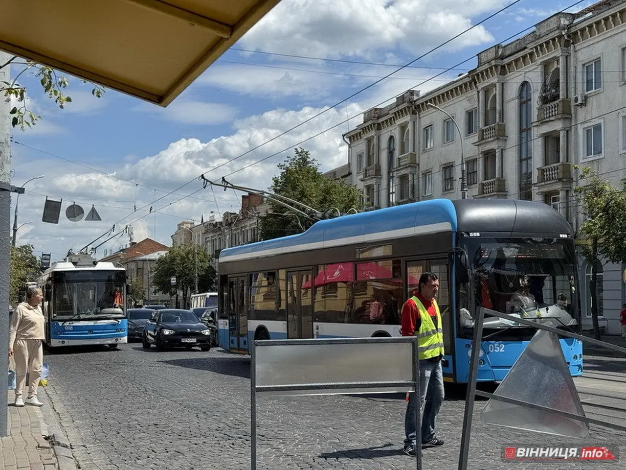 Сьогодні у Вінниці тролейбуси, які їдуть по Соборній, завершать рух раніше