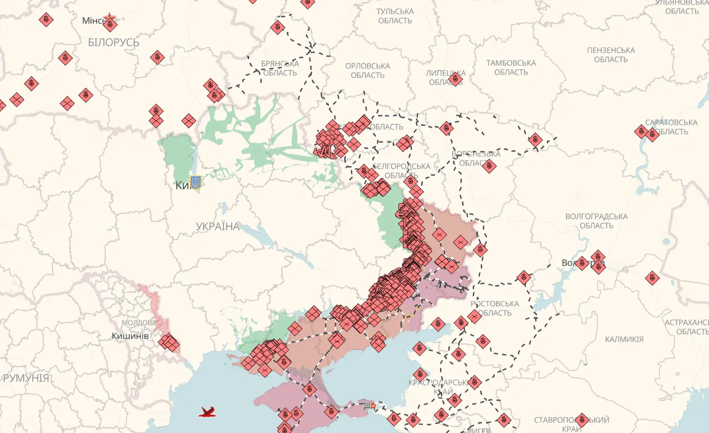 Карта бойових дій в Україні сьогодні – оновлення на 11 липня 2025 року