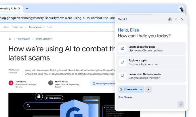 Gemini в Chrome більше не вимагає передплати