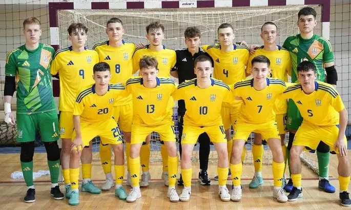 Сборная Украины по футзалу U-19 разгромила хозяев Евро-2025 со счетом 7:0