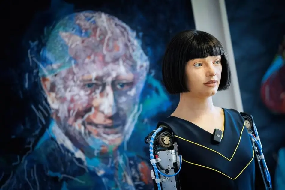 Робот-художник Ai‑Da створив вражаючий портрет короля Чарльза III