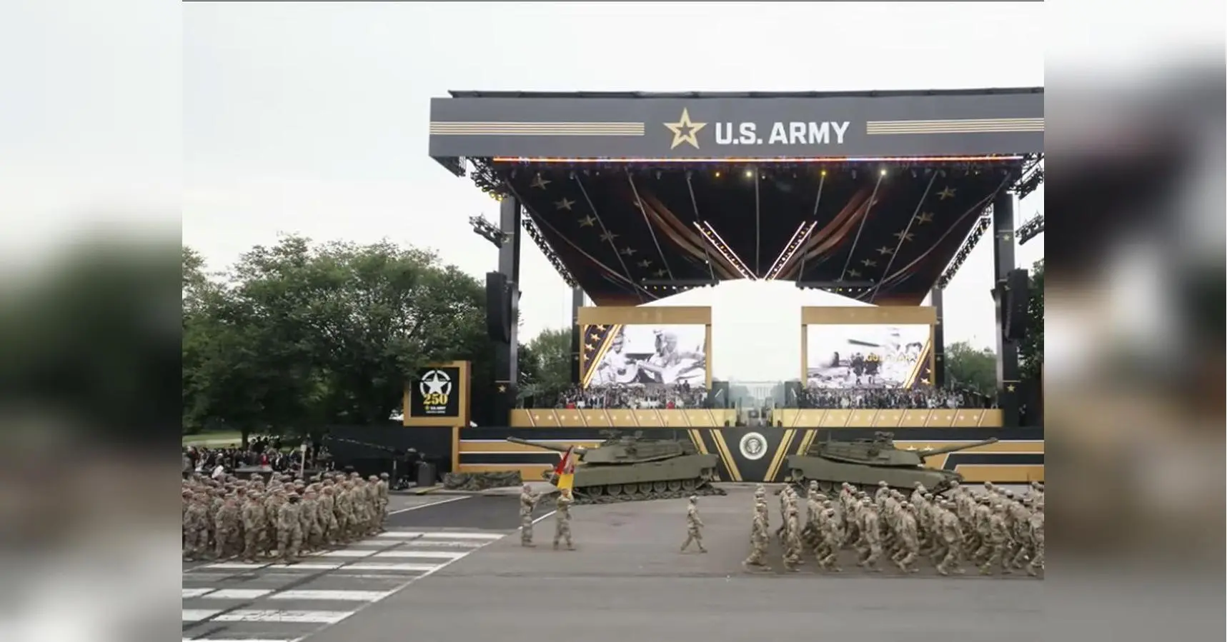 Парад на тлі протестів: як американці «привітали» президента Трампа з 79-річчям