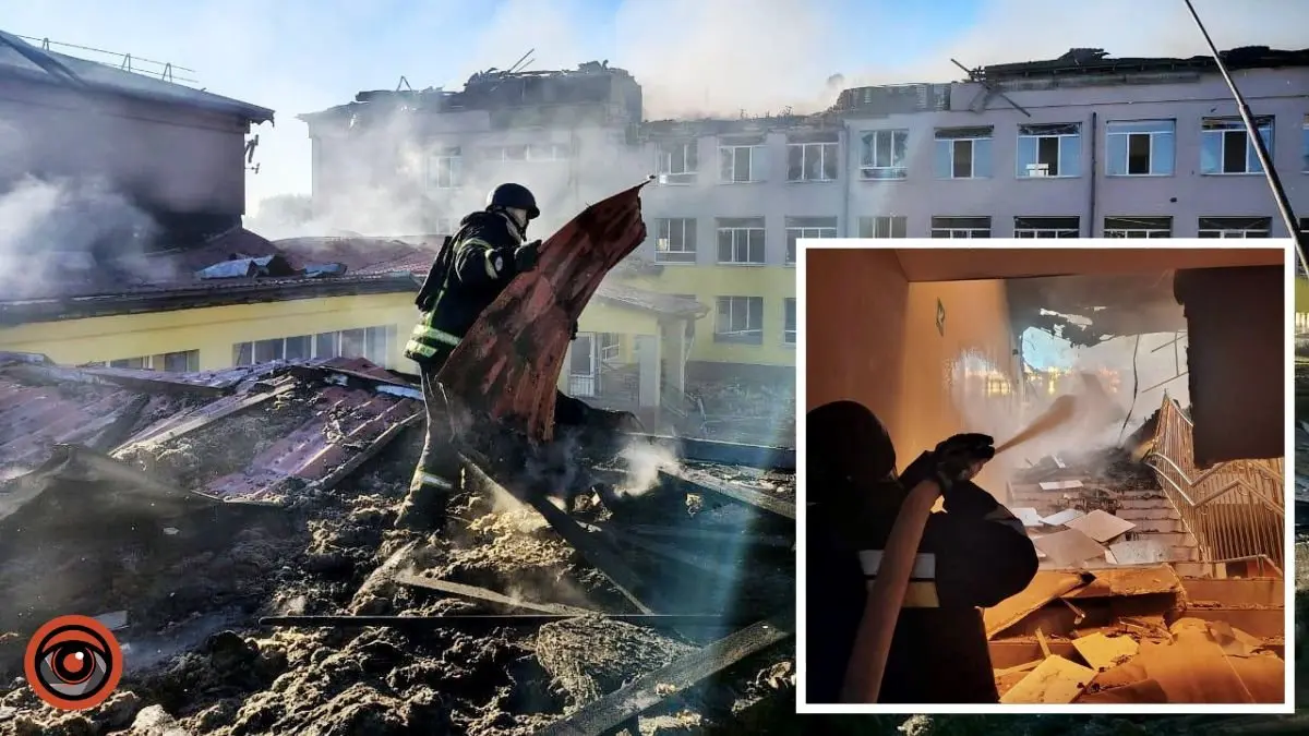 «Всі плачуть»: у ДСНС показали, що залишилося від ліцею у Дніпропетровській області, який ворог знищив безпілотниками