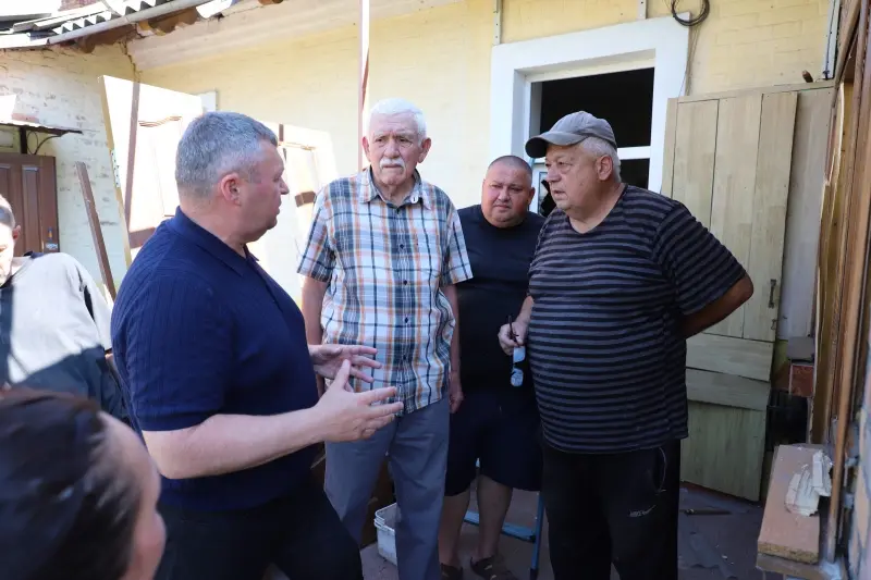 Голова обласної Ради Вячеслав Соколовий побував у Козятині на місці повітряної атаки