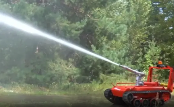 Новітній пожежний робот ARKAN Fire презентовано на Київщині