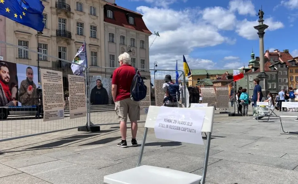 У Варшаві відбулася акція на підтримку українських полонених