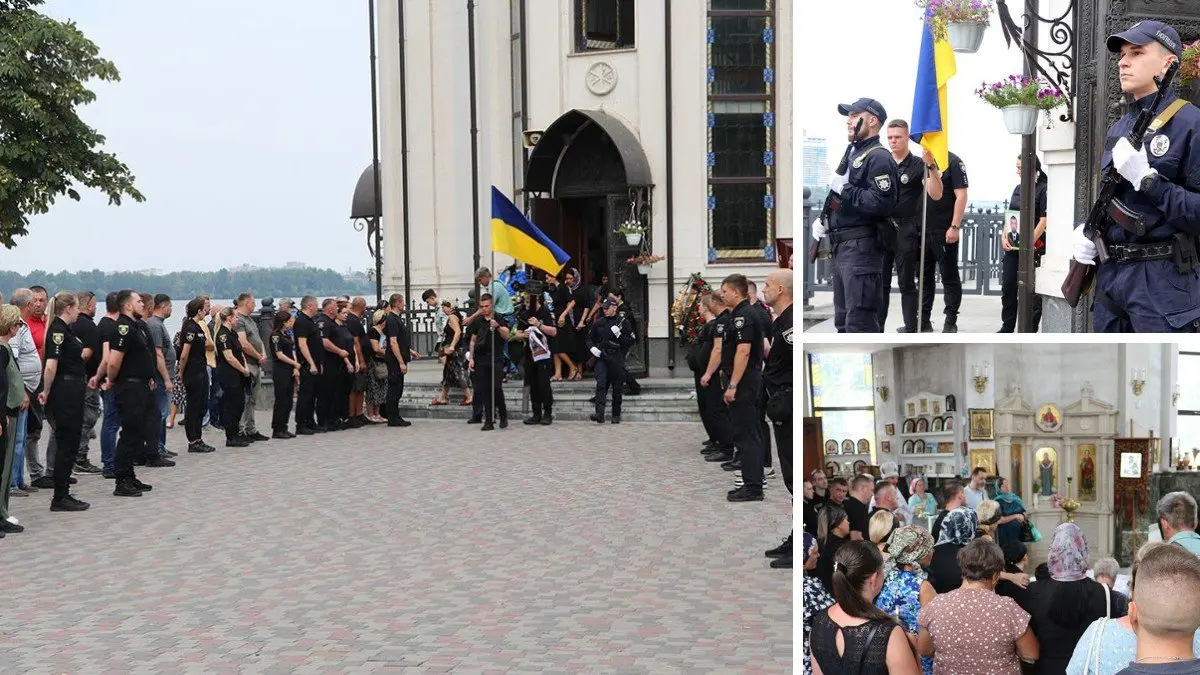 У Дніпрі провели в останню путь поліцейського з Донецької області, якого вбив ворожий дрон