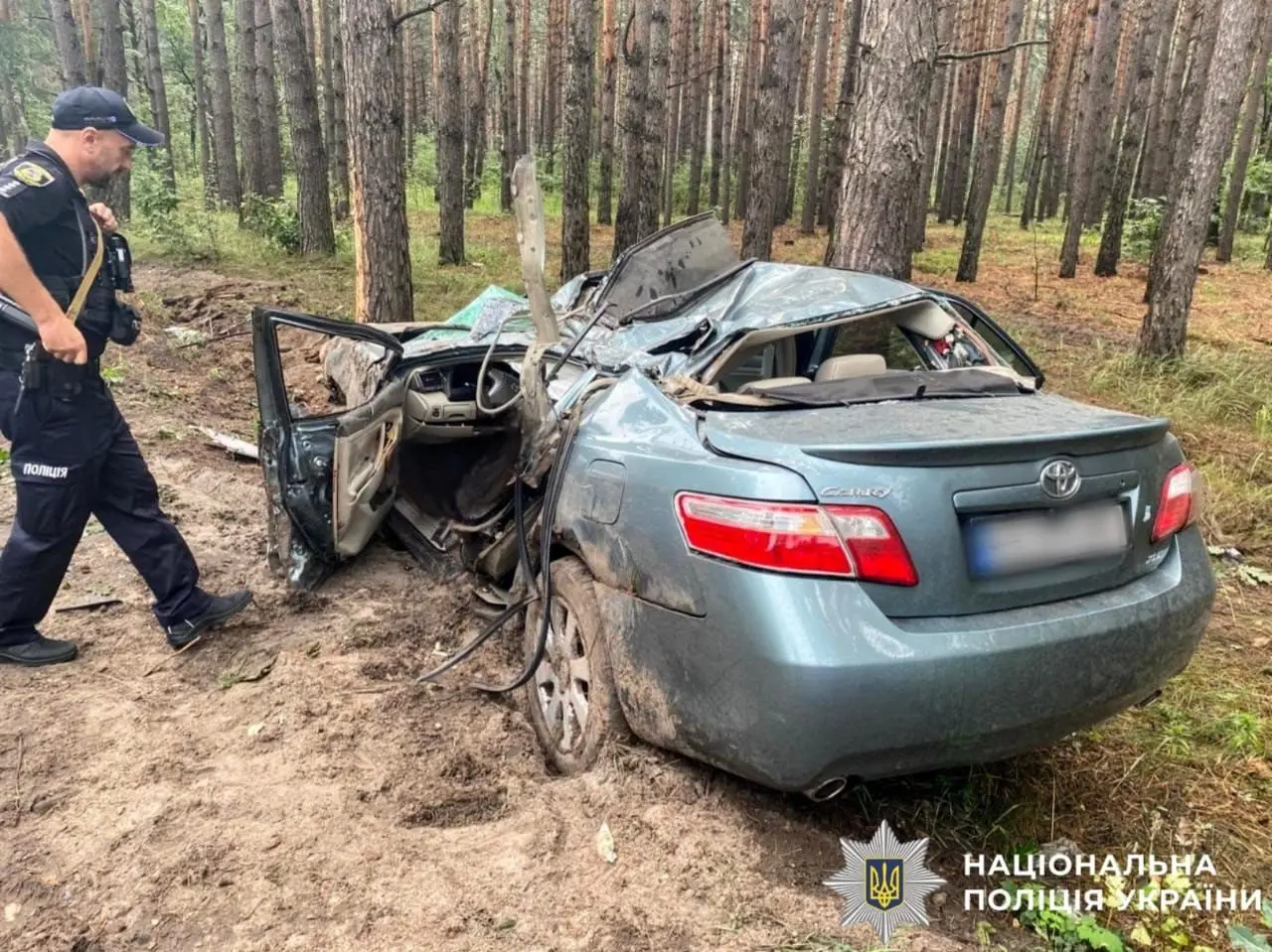 На Вишгородщині водій Toyota загинув, врізавшись у дерево
