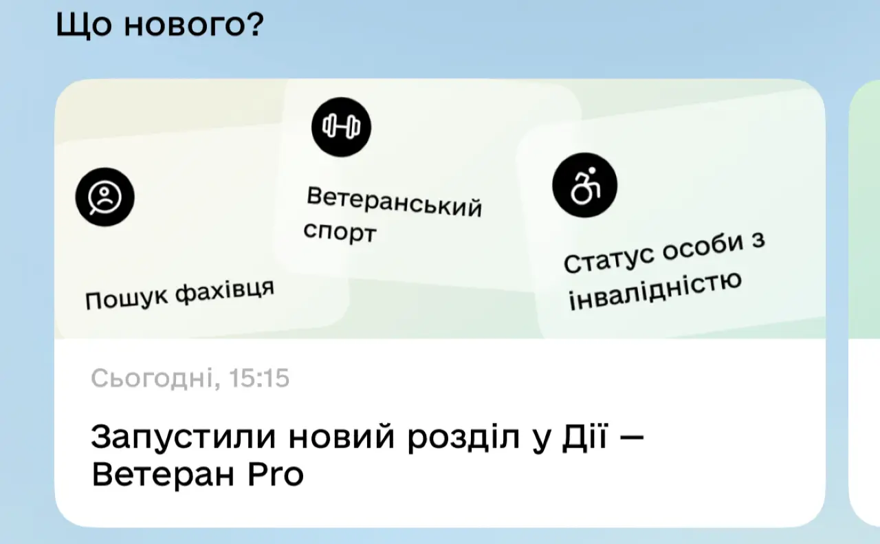 «Ветеран PRO»: у «Дії» запустили новий розділ для ветеранів