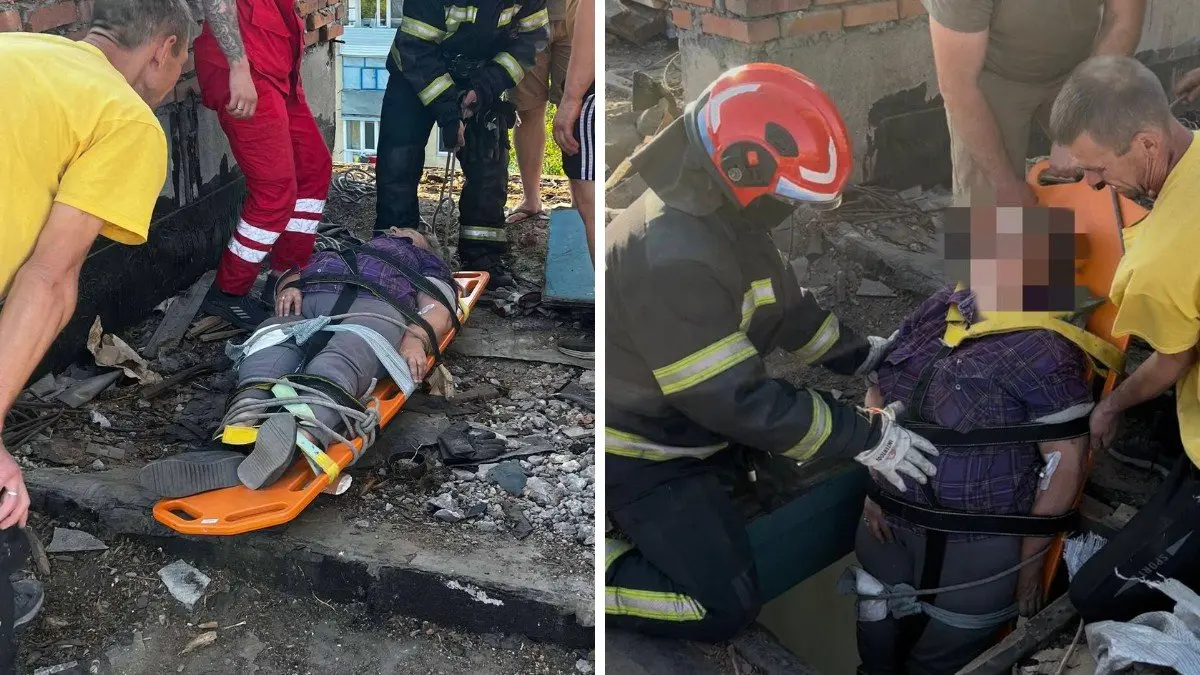 Приїхали медики та рятувальники: у Павлограді 74-річна жінка зламала стегно на даху п'ятиповерхового будинку
