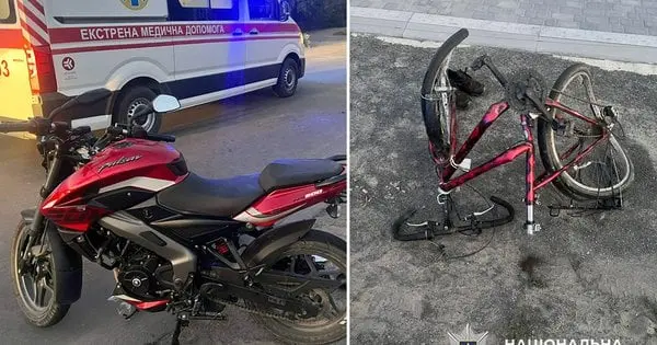 На Хмельниччині після зіткнення з мотоциклом загинув велосипедист