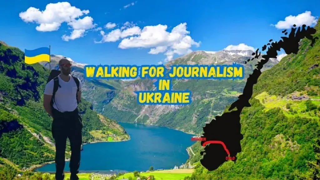 450 км солідарності: норвежець йде пішки на підтримку українських журналістів