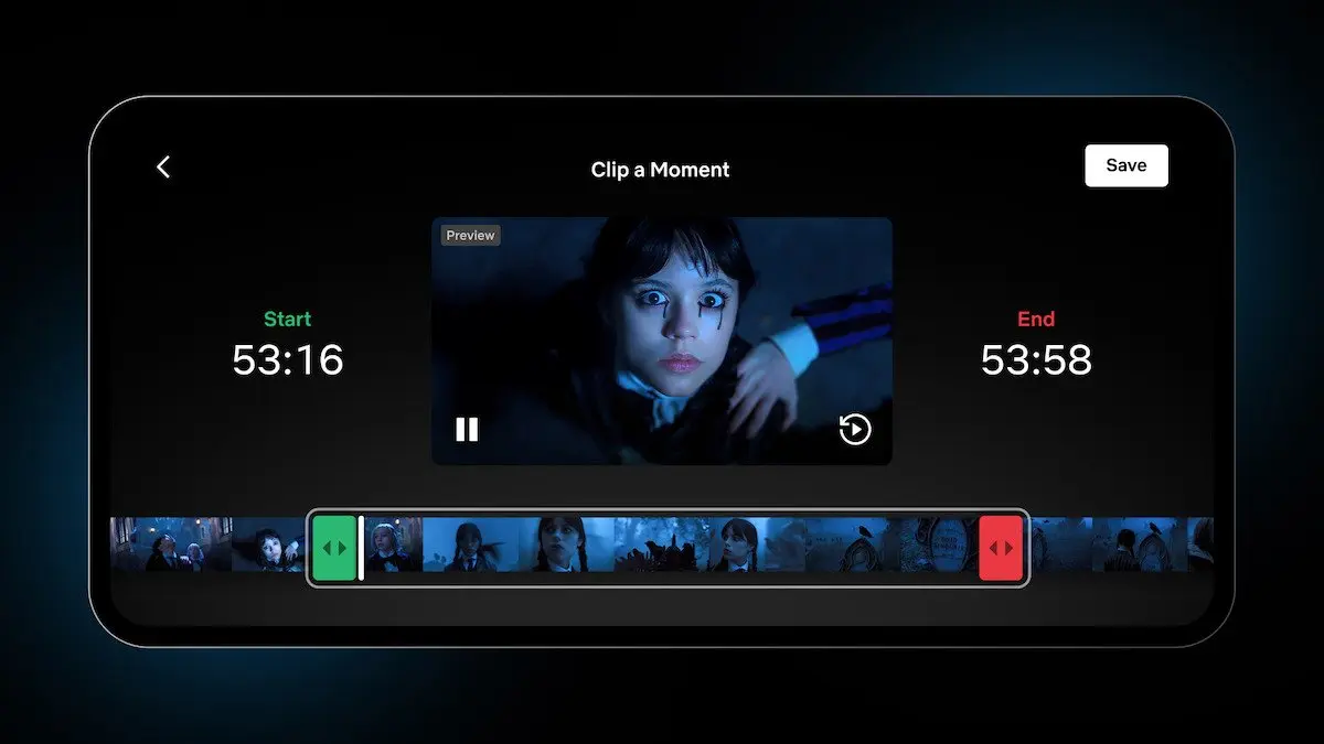Netflix дозволив створювати кліпи з улюблених сцен у серіалах і фільмах