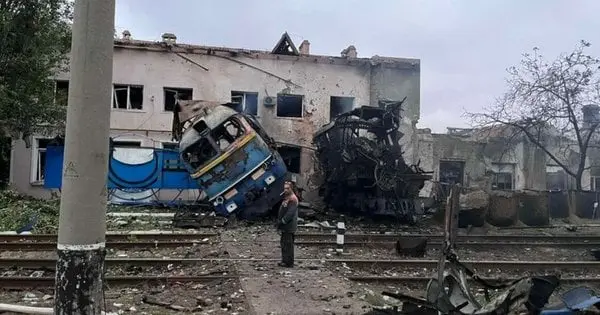 Вночі росіяни завдали масованого удару по депо «Укрзалізниці» в Одесі