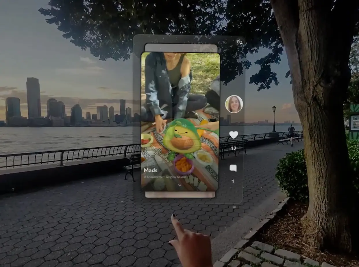 AR-окуляри Snap отримають підтримку відео Spotlight