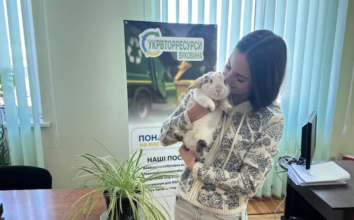 Журналісти "Чернівецького променя" допомогли власниці білого кролика повернути улюбленця додому