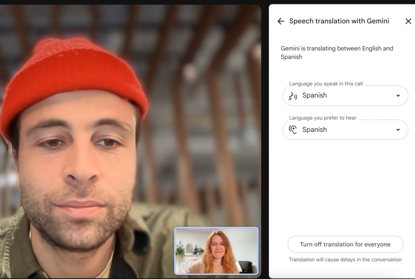 Google Meet може перекладати мовлення іншими мовами