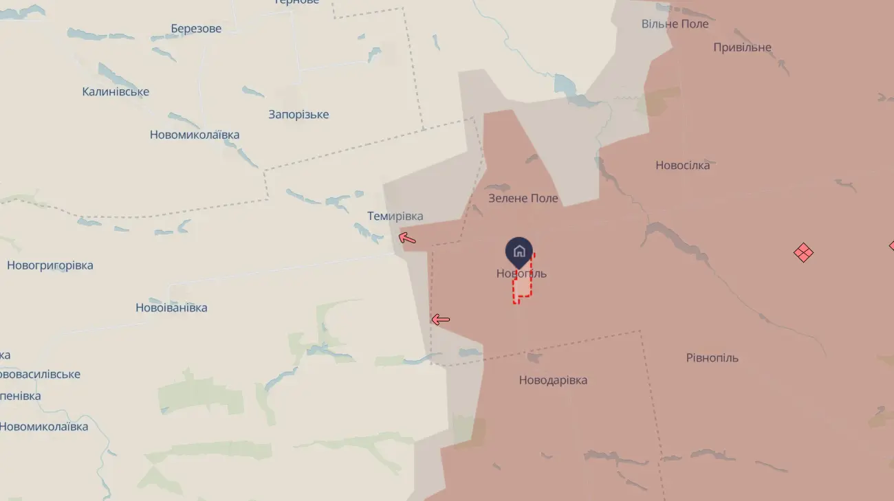 Росія просунулася біля чотирьох населених пунктів на Донеччині – Deepstate