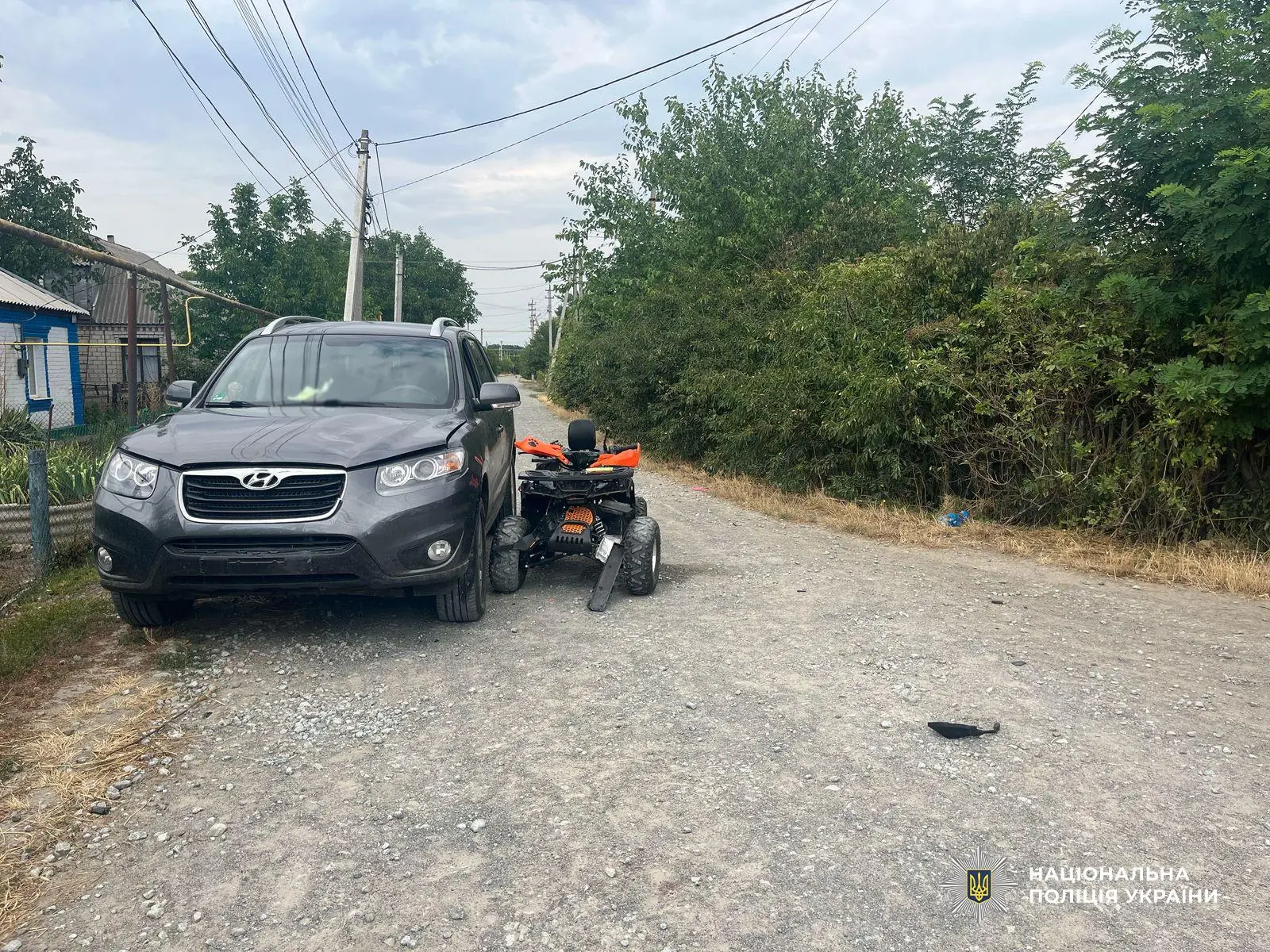 На Одещині хлопчик на квадроциклі потрапив у ДТП – постраждала маленька пасажирка