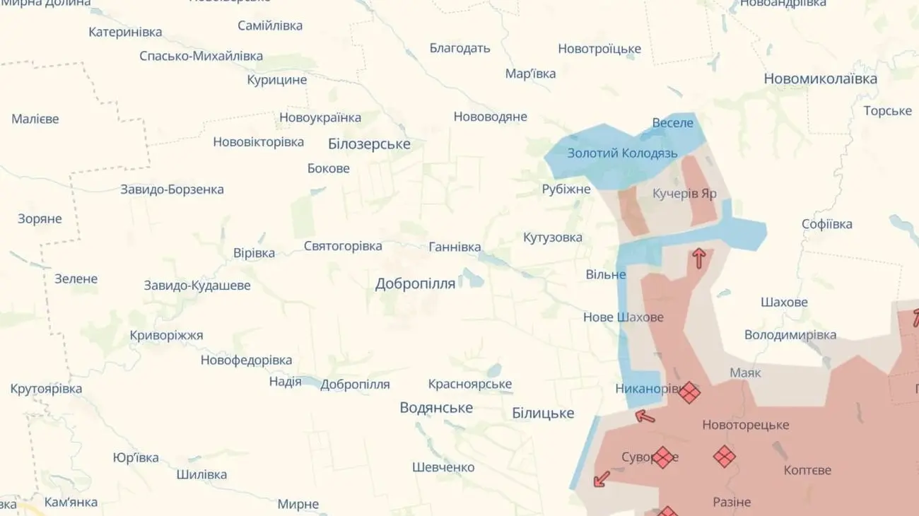 ЗСУ просуваються на ділянках біля Добропілля та Покровська
