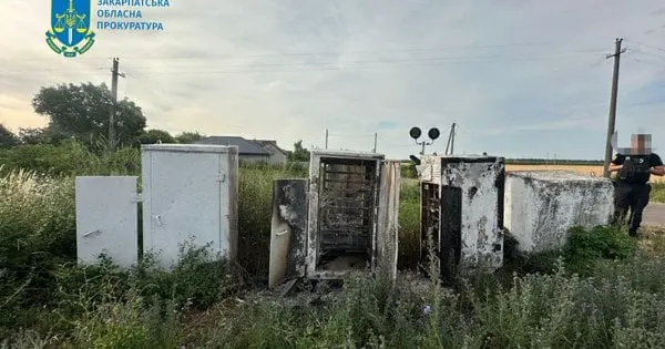 Закарпатець спалив дві релейні шафи «Укрзалізниці»