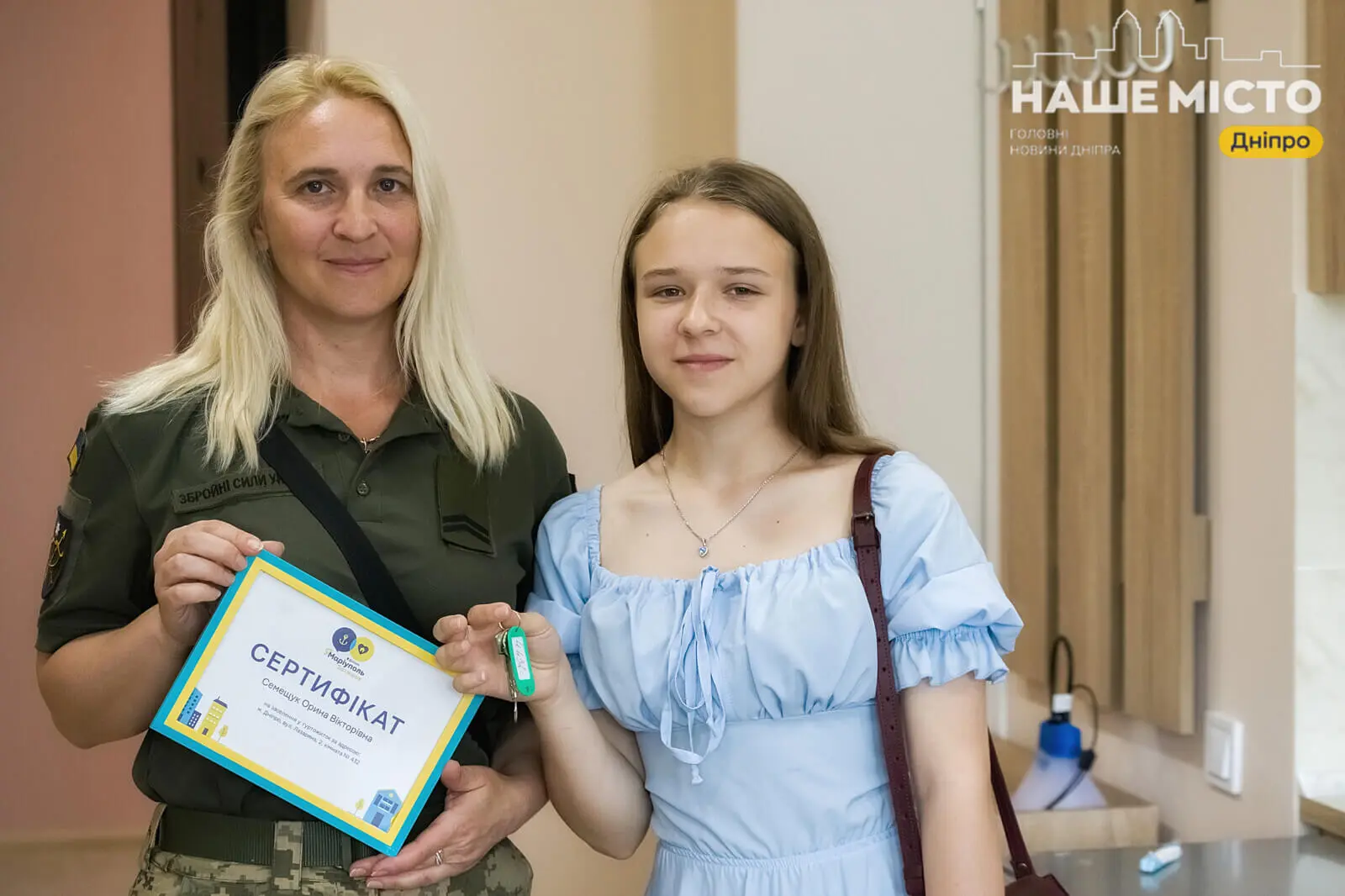 Зруйнований Маріуполь покидали пішки: молодша сержантка Орина Семещук отримала соціальне житло у Дніпрі