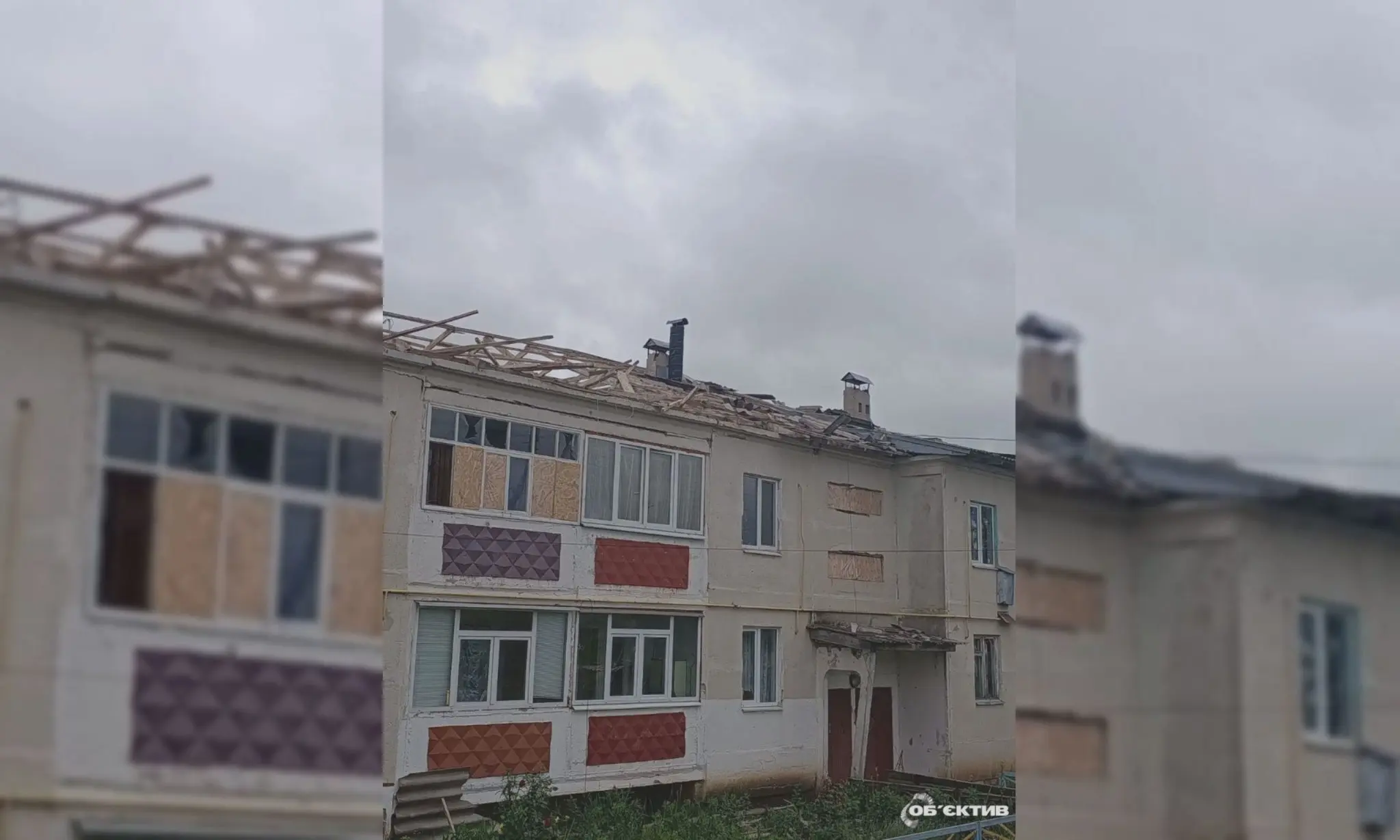 Зник зв’язок: вночі РФ обстріляла багатоповерхівку в Золочівській громаді 📷