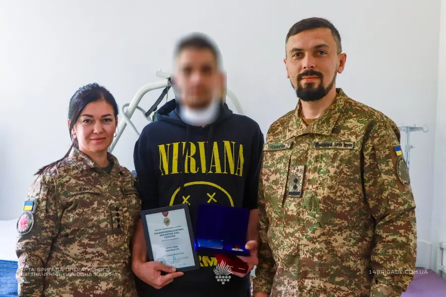 «Хрест Хоробрих» вручили воїну «Червоної Калини» з Вінниччини