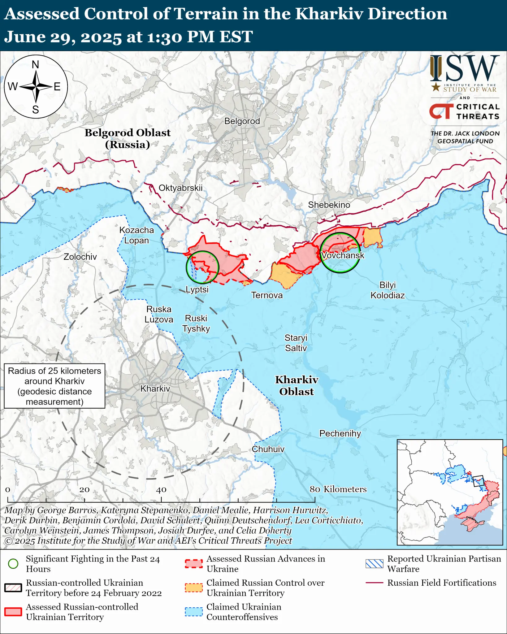 Ситуація на півночі області: ворог заявив про успіхи, в ISW це спростовують