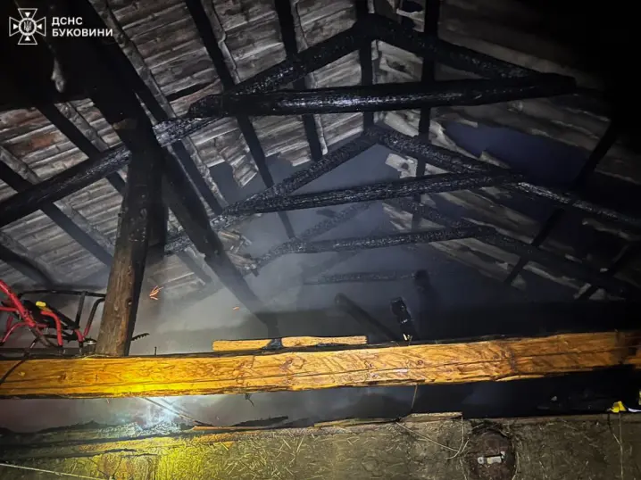 Пожежа під Чернівцями. Горіла господарська будівля
