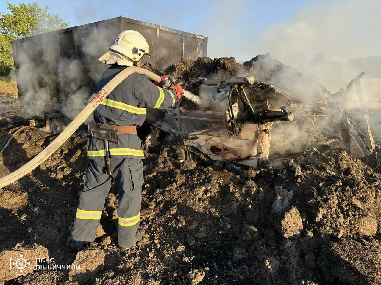 У Вінниці через загорання автомобіля травмувався 49-річний чоловік