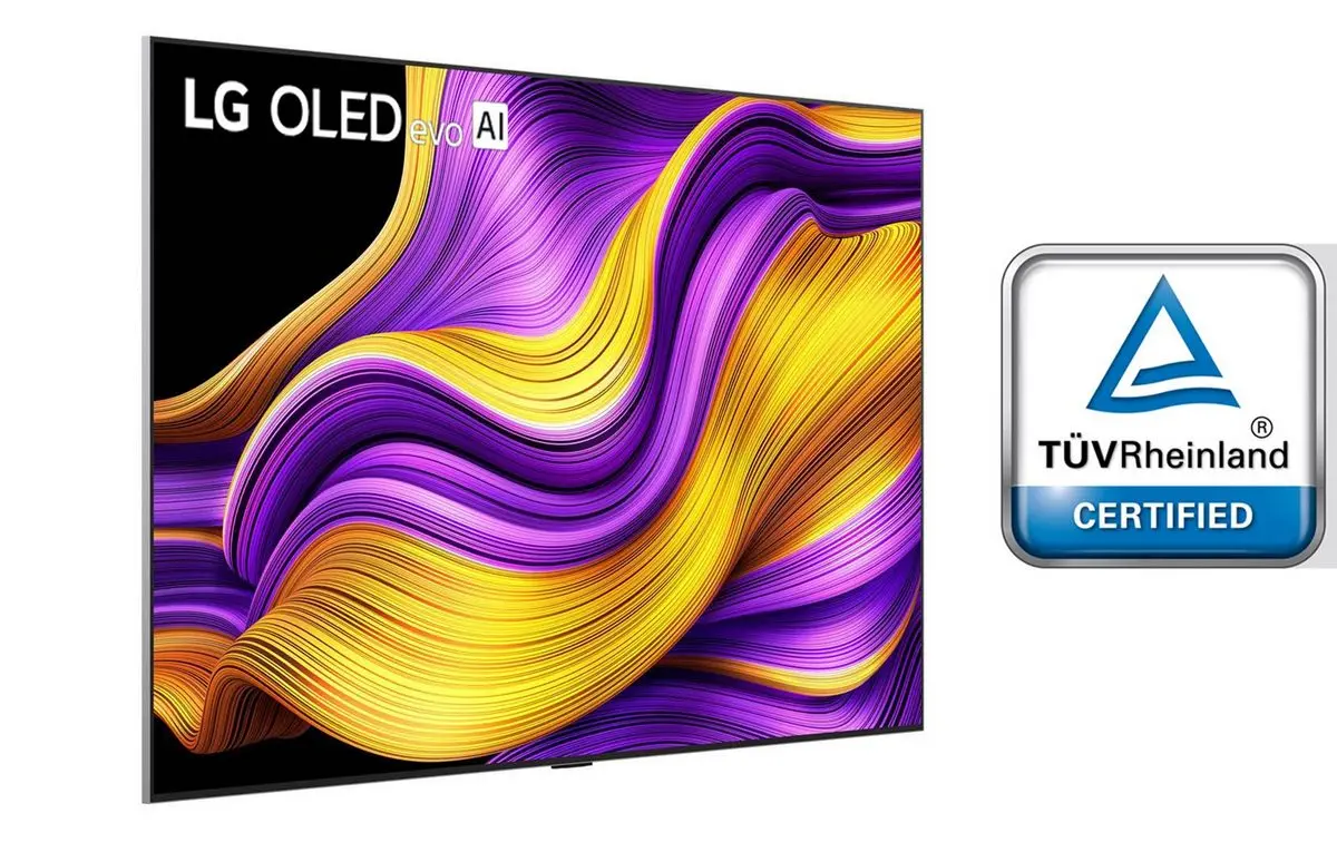 OLED-телевізори LG 2025 отримали сертифікацію TÜV Rheinland