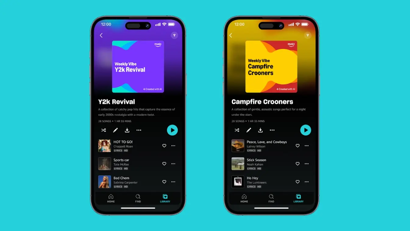 Amazon Music запускає щотижневі плейлисти на основі ШІ