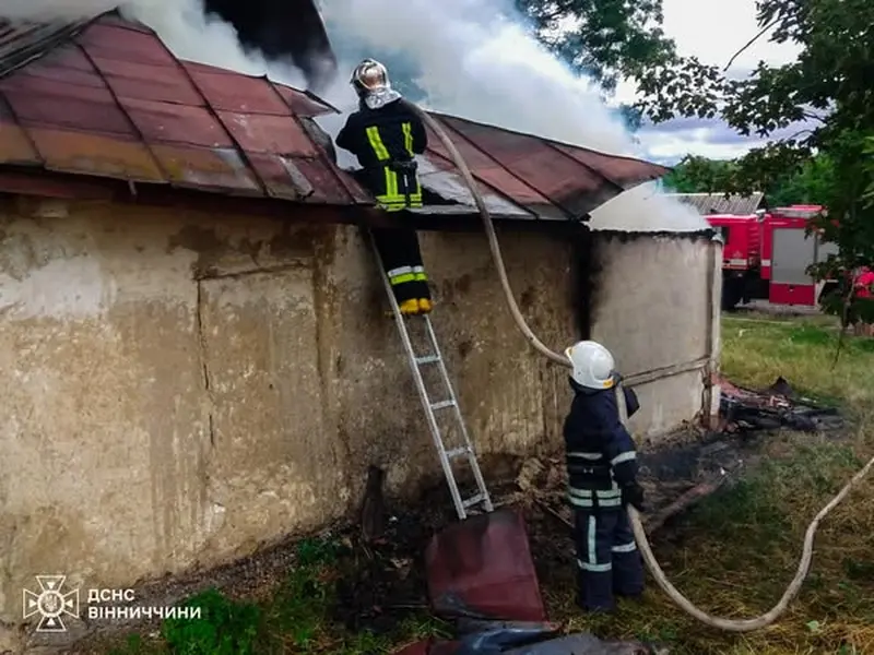 За добу вогнеборці ліквідували три пожежі на Вінниччині