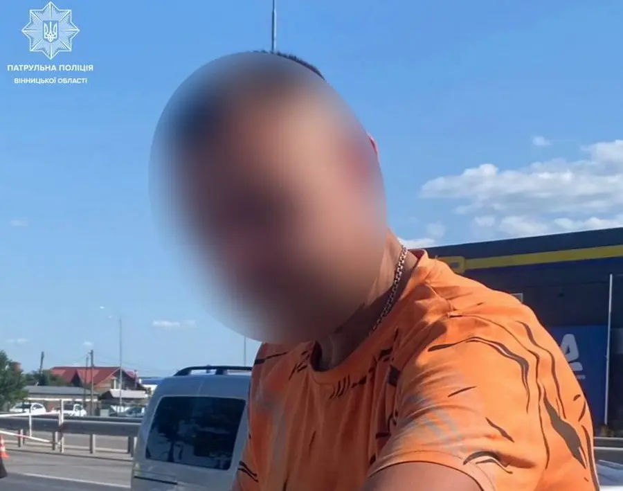 У Вінниці зупинили водія, рівень алкоголю в організмі у 16 разів перевищував норму